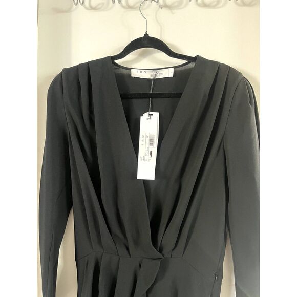 NWT IRO Paris Jersey Wrap Mini Dress - Picture 8 of 14